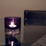ZARA HOME　キャンドルホルダー　ティーライトホルダー　紫　パープル　ザラホーム
