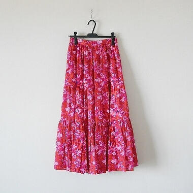 大阪超高品質 IENA SARA スカート FLOWER BIG MALLIKA ロングスカート