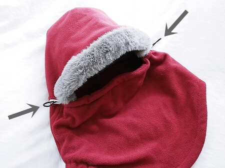 顔冷え対策グッズ　寝る時も顔が冷たくならないフェイスウォーマー　顔温め　フードウォーマー ネックウォーマー　目出し帽
