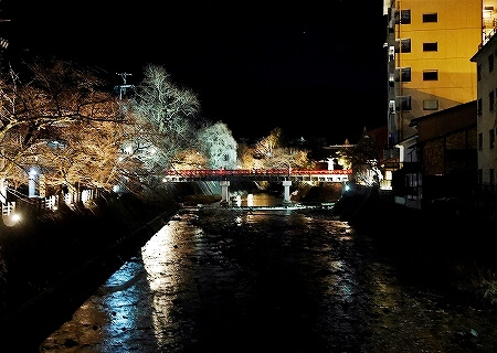 飛騨高山旅行記　ブログ　口コミ　感想　レビュー　写真　冬の中橋ライトアップ
