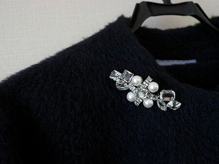 おすすめのビジューブローチ、「RADA（ラダ） BROOCH F7402」（VERMEIL par iena）