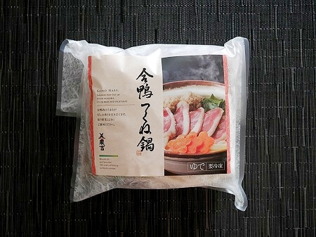 京料理 美濃吉の冷凍うどん「壬生菜と九条葱の合鴨つくね鍋」
