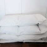 重い2枚合わせ羽毛布団を1枚にリフォームした布団（ふとんのお店）