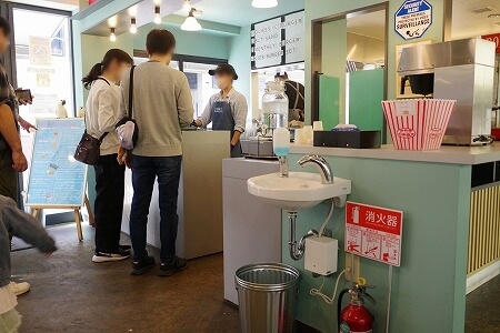 鬼怒川温泉のハンバーガー屋さん「COMET」の手洗い場