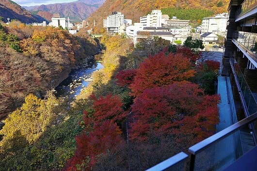 「鬼怒川金谷ホテル」宿泊記、グレードアップ和洋室からの眺め