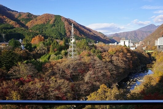 「鬼怒川金谷ホテル」宿泊記、グレードアップ和洋室からの眺め