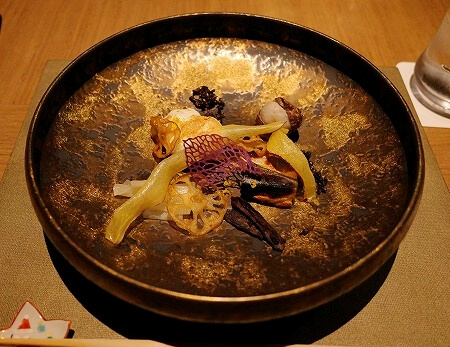 鬼怒川金谷ホテル宿泊記、「ダイニング JOHN KANAYA」での夕食、伊勢海老蕪焼