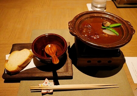 鬼怒川金谷ホテル宿泊記、「ダイニング JOHN KANAYA」での夕食、とちぎ和牛ビーフシチュー