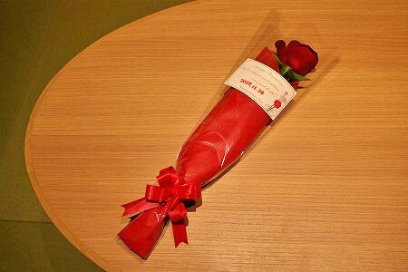 鬼怒川金谷ホテル宿泊記、傘寿のお祝いのプレゼント（バラ）