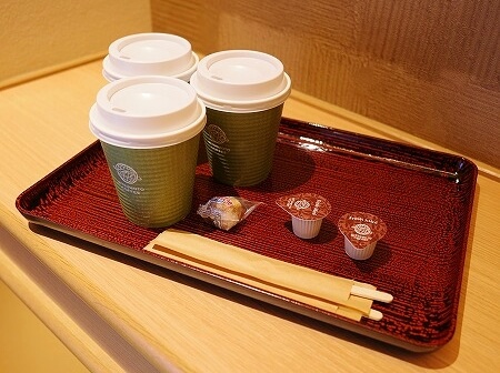 鬼怒川金谷ホテルの朝食の食後のコーヒー