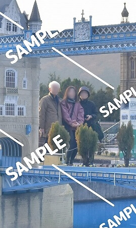 東武ワールドスクウェアのマチカメで写真撮影