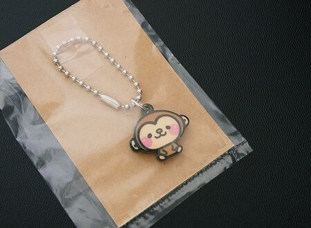 KKDayの「鬼怒川温泉ロープウェイ」乗車チケットのおまけのおさるキーホルダー