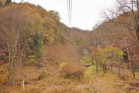 鬼怒川温泉ロープウェイからの紅葉の景色・眺め