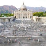 東武ワールドスクウェアのバチカンのサン・ピエトロ大聖堂のミニチュア