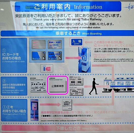 東武ワールドスクウェア駅での電車の乗り方（無人駅）