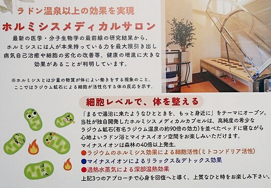 新富町の「ホルミシスメディカルサロン」のラドンカプセルの効果