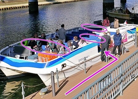 「日本橋クルーズ」の船のおすすめの席
