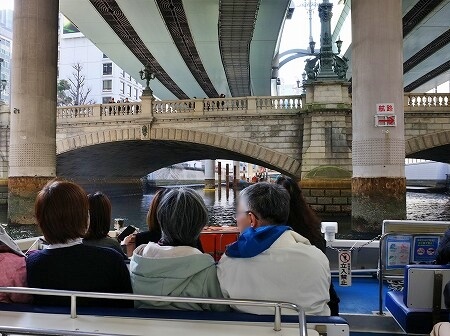 「日本橋クルーズ」の船から見た日本橋