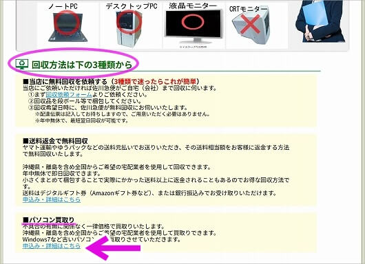 おすすめのパソコン買取業者「ライズマーク」の買取申し込み方法