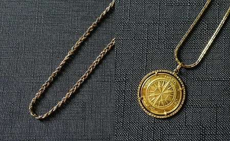 「コメ兵」で売るのがおすすめの「金とプラチナのネックレス」と「18金と24金のネックレス」