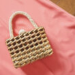 ARANAZ mini bag　アラナス　ミニバッグ　ブログ　口コミ　ウッドビーズ　ホワイト　アラナズ
