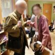 「アニミルお台場店」のセントバーナードのナナちゃんと記念撮影